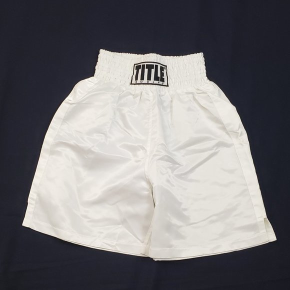 Title Boxing Other - Title White Satin Boxing Trunks Large NWOT for Men